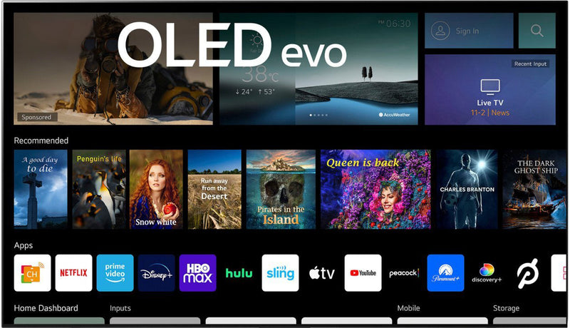 Titan Covered Patio Outdoor Smart TV 4K OLED (GL-C2)