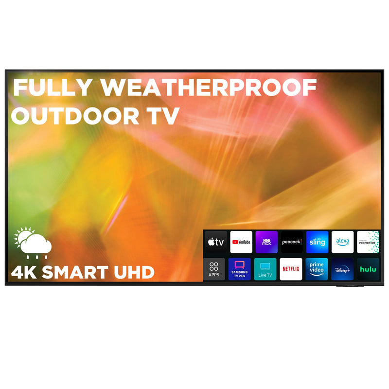 50" AllWeatherTVs Samsung 8000 Series 4K Smart Outdoor TV (Partial Sun Viewing)